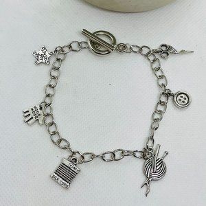 Crafter Themed Charm Bracelet